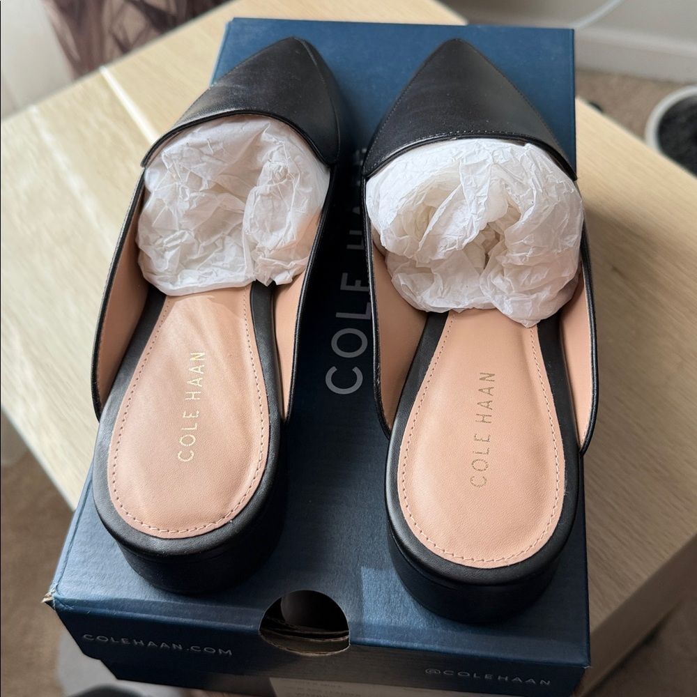 Cole Haan Piper Mule Black leather Size 9 - Picture 10 of 10